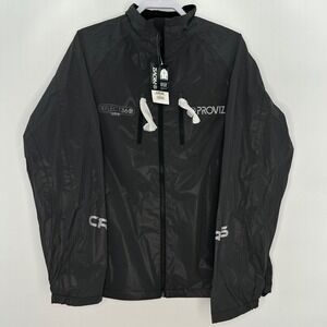 Proviz Reflect360 CRS Cycling Jacket Black Size Men L Full Reflective Biking